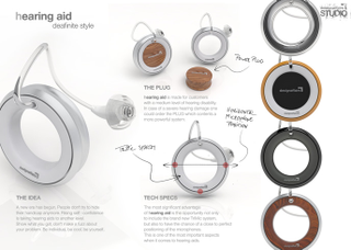 Illustration for article titled PLUG Hearing Aid Concept Stretches Your Earlobes for Better Sound